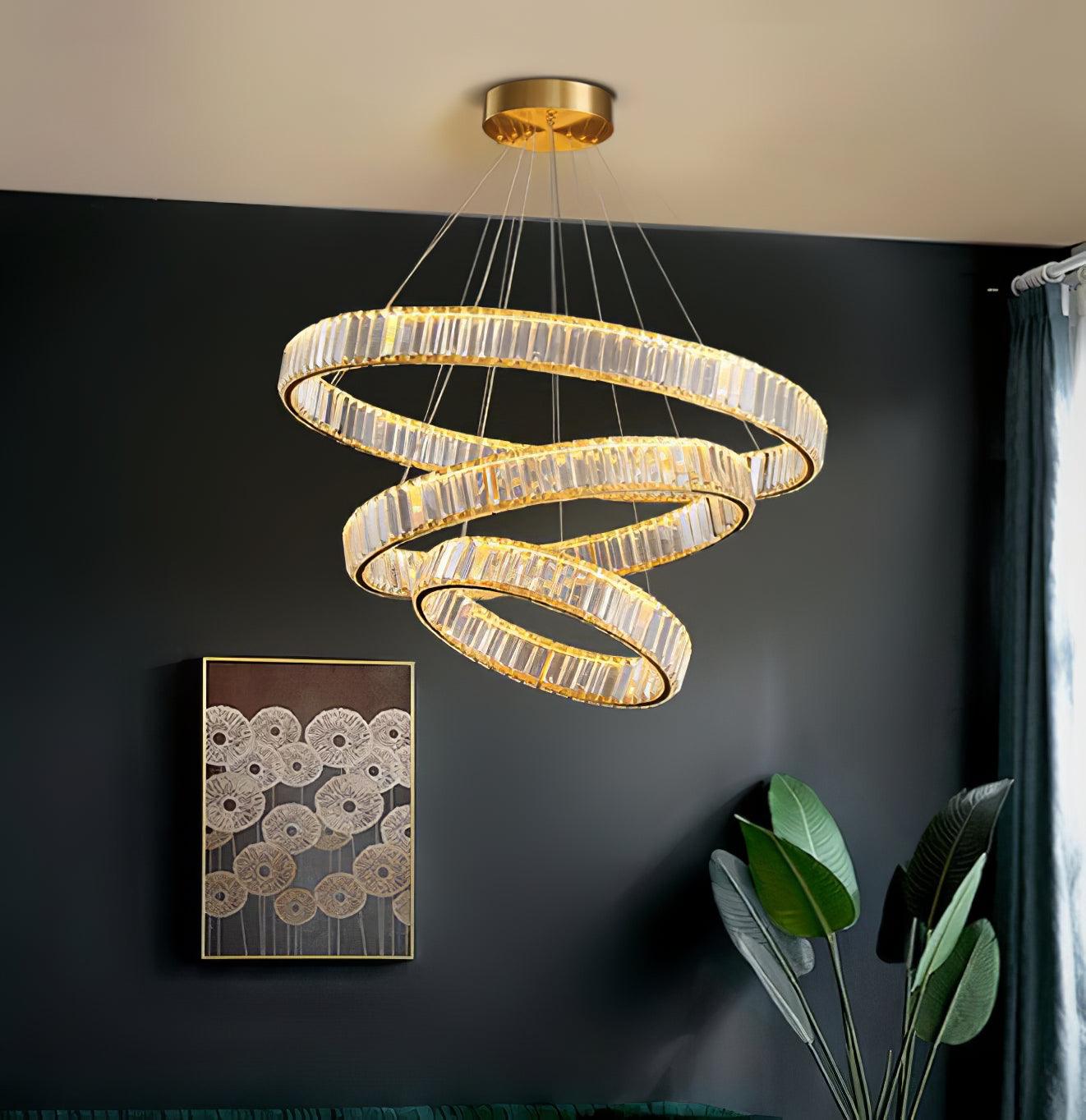 Crystal Ring Chandelier — Dazzling Ambiance