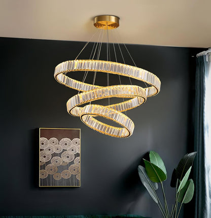 Crystal Ring Chandelier — Dazzling Ambiance