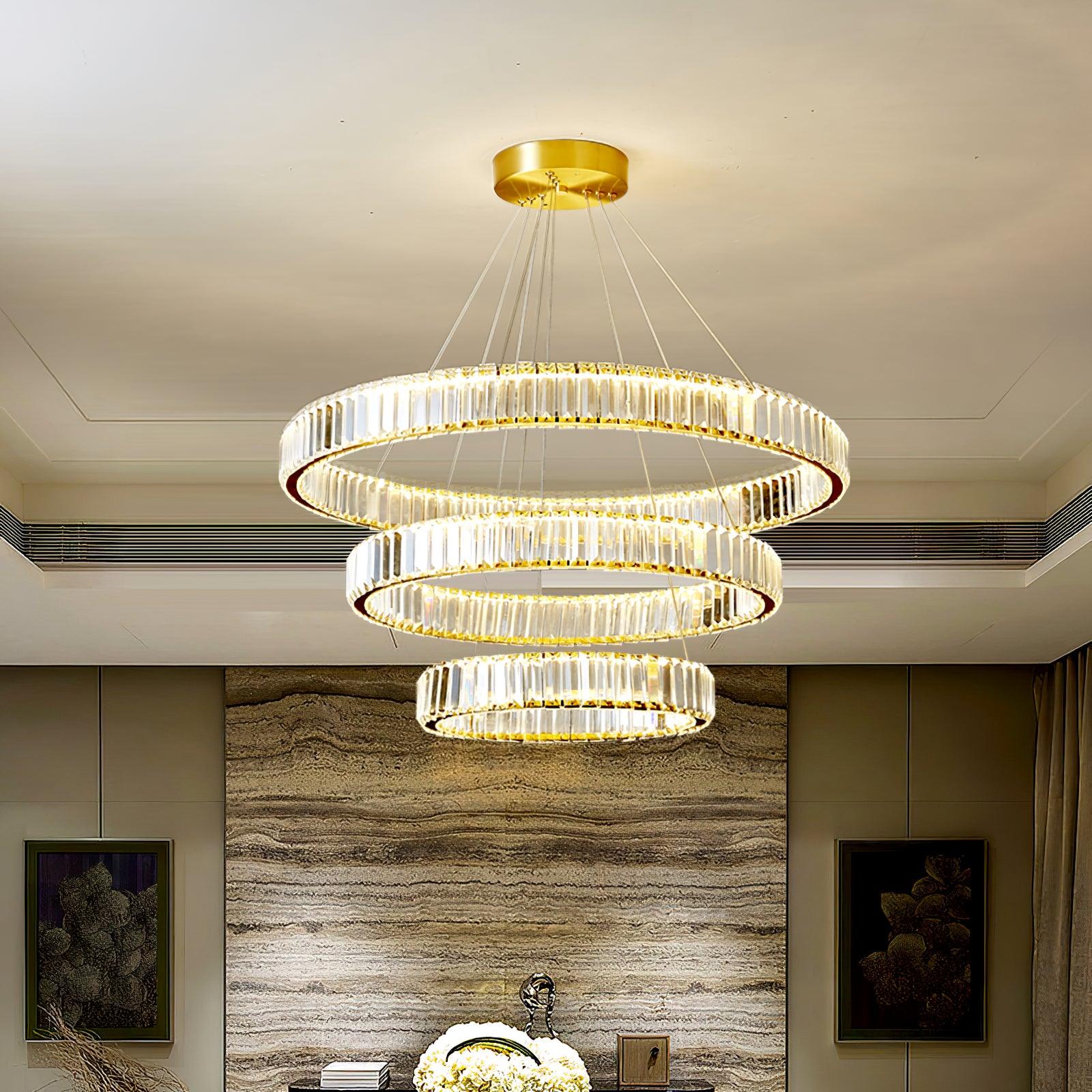Crystal Ring Chandelier — Dazzling Ambiance