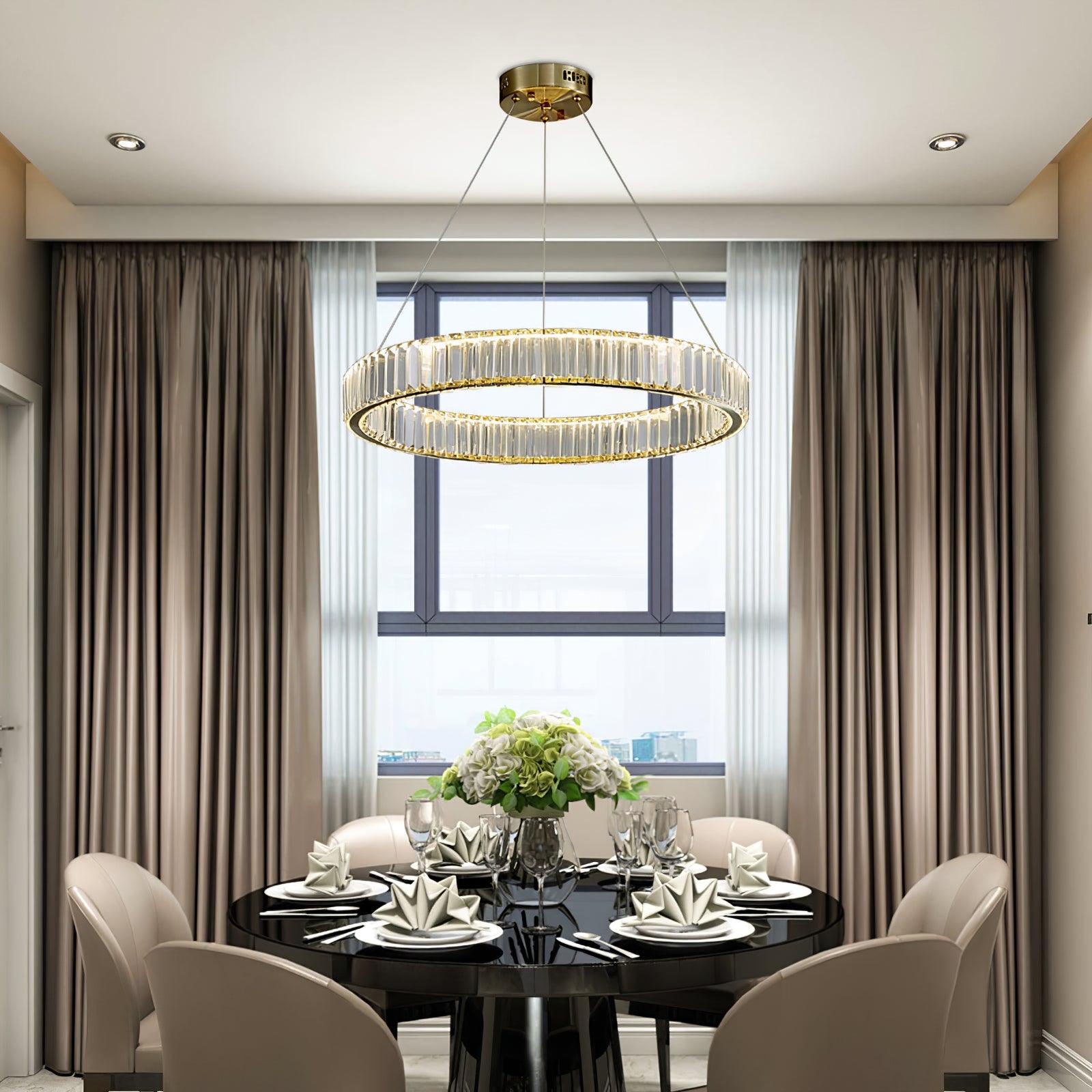 Crystal Ring Chandelier — Dazzling Ambiance