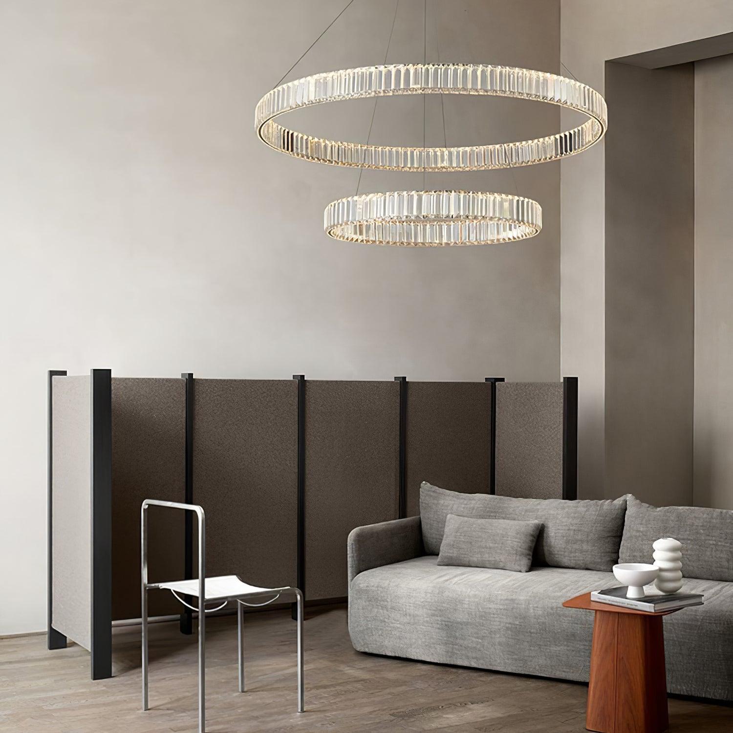 Crystal Ring Chandelier — Dazzling Ambiance
