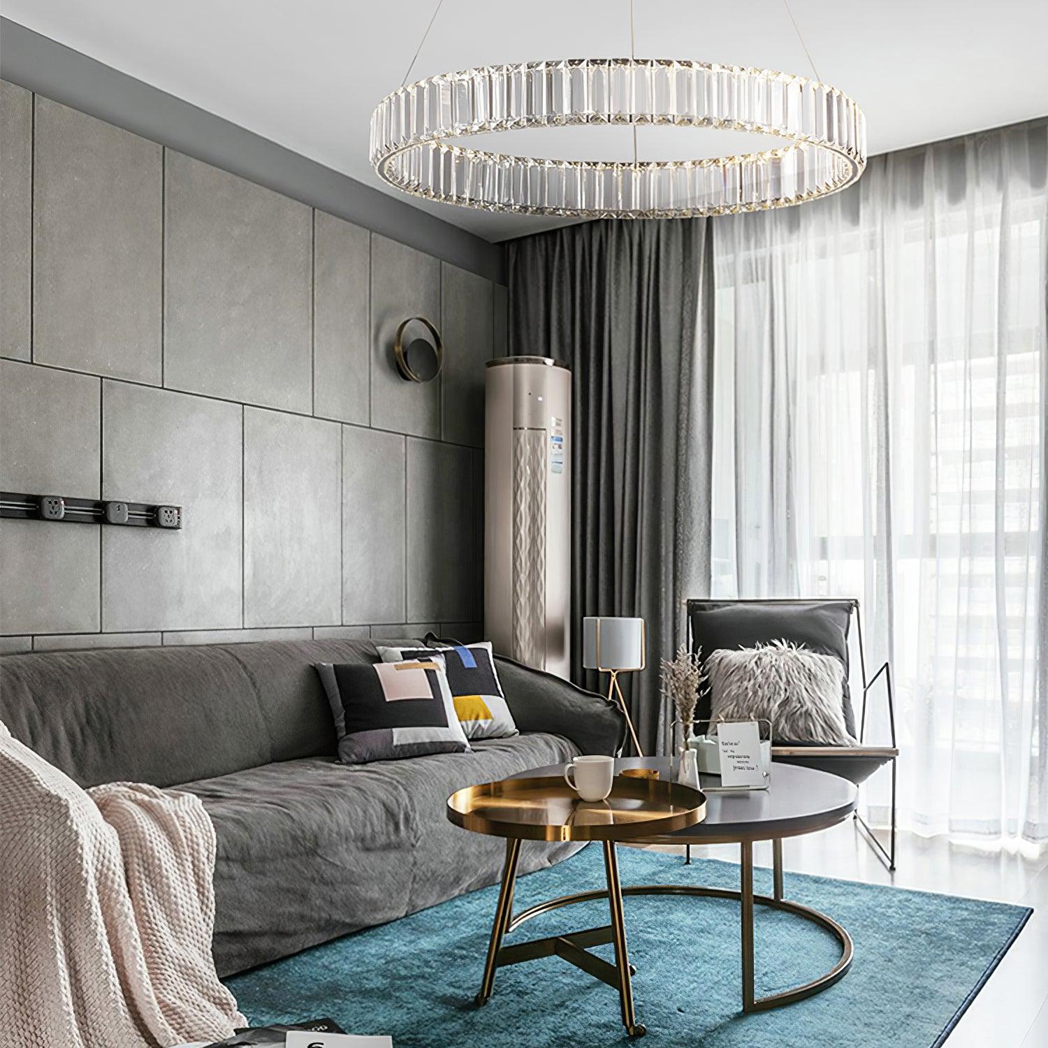 Crystal Ring Chandelier — Dazzling Ambiance