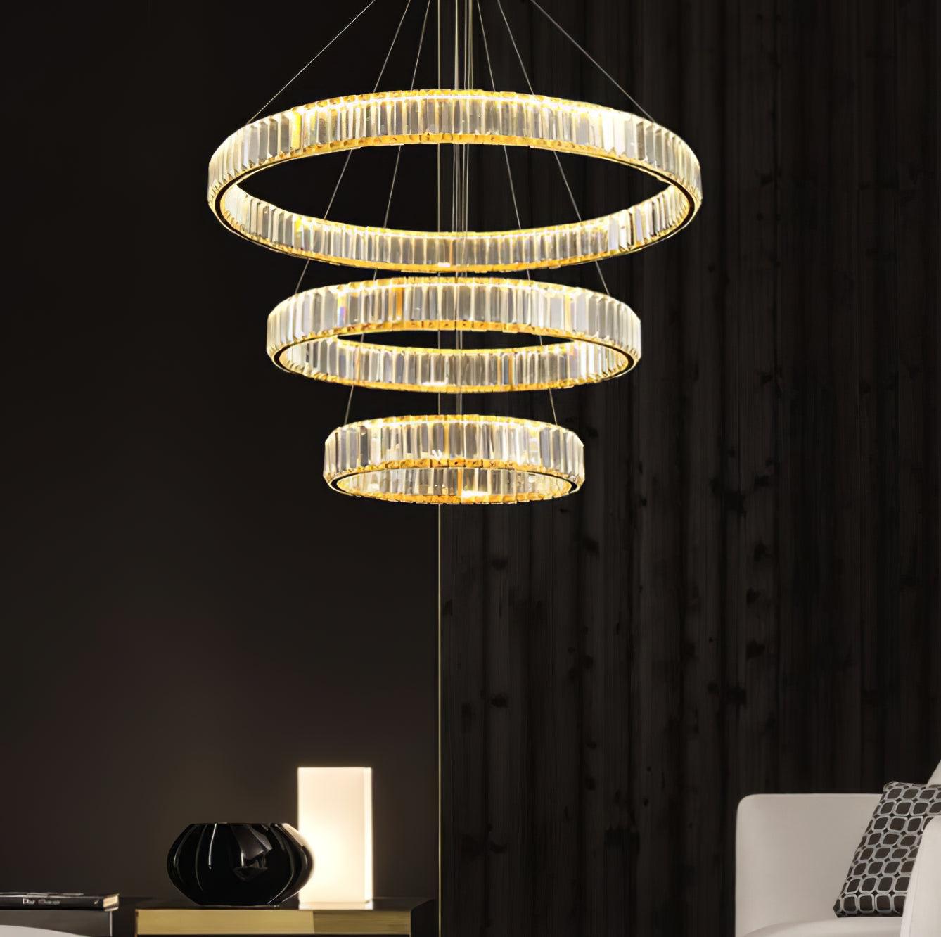 Crystal Ring Chandelier — Dazzling Ambiance