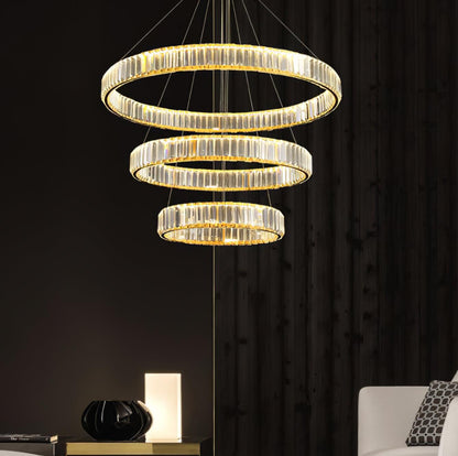 Crystal Ring Chandelier — Dazzling Ambiance
