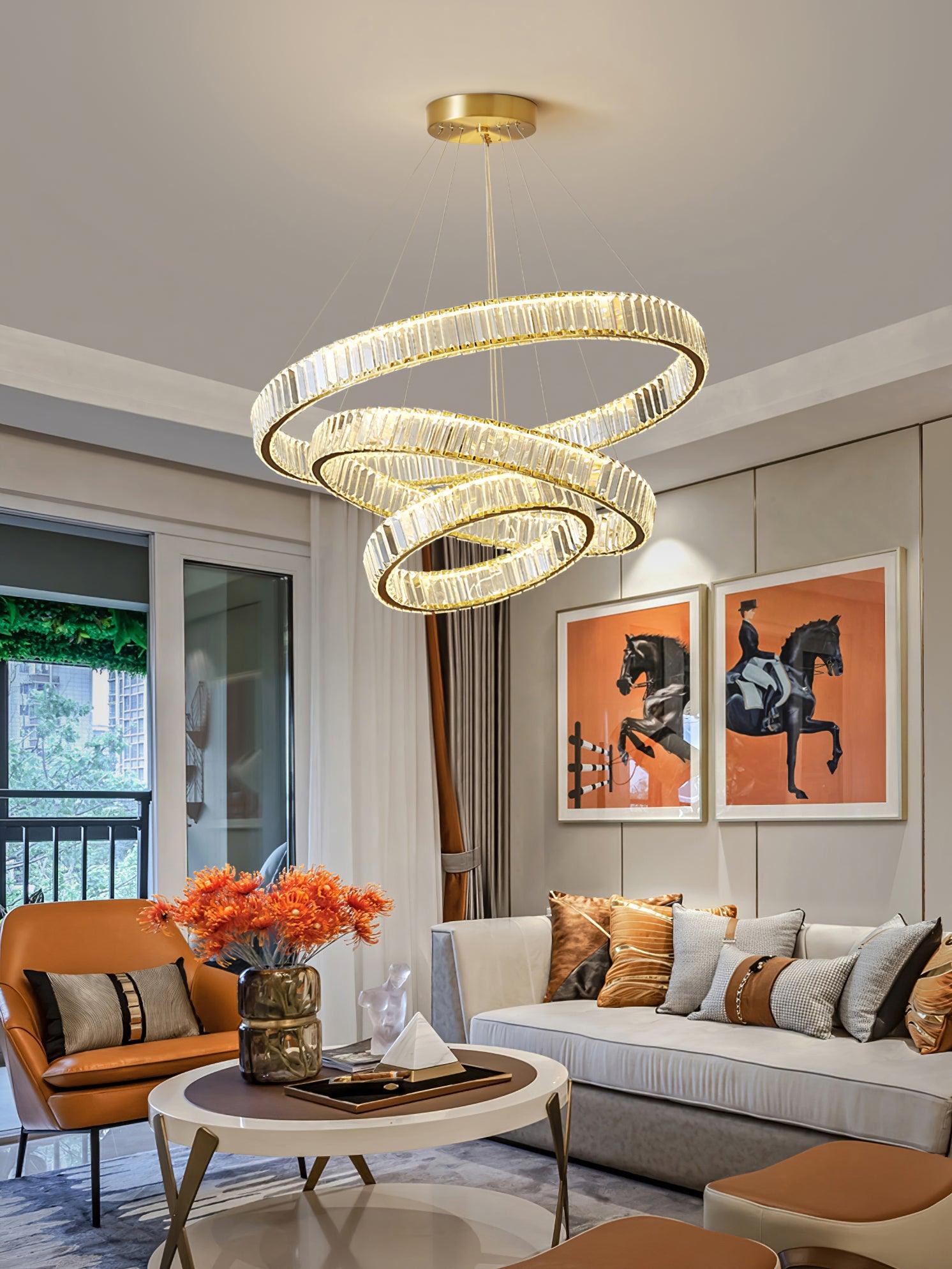 Crystal Ring Chandelier — Dazzling Ambiance