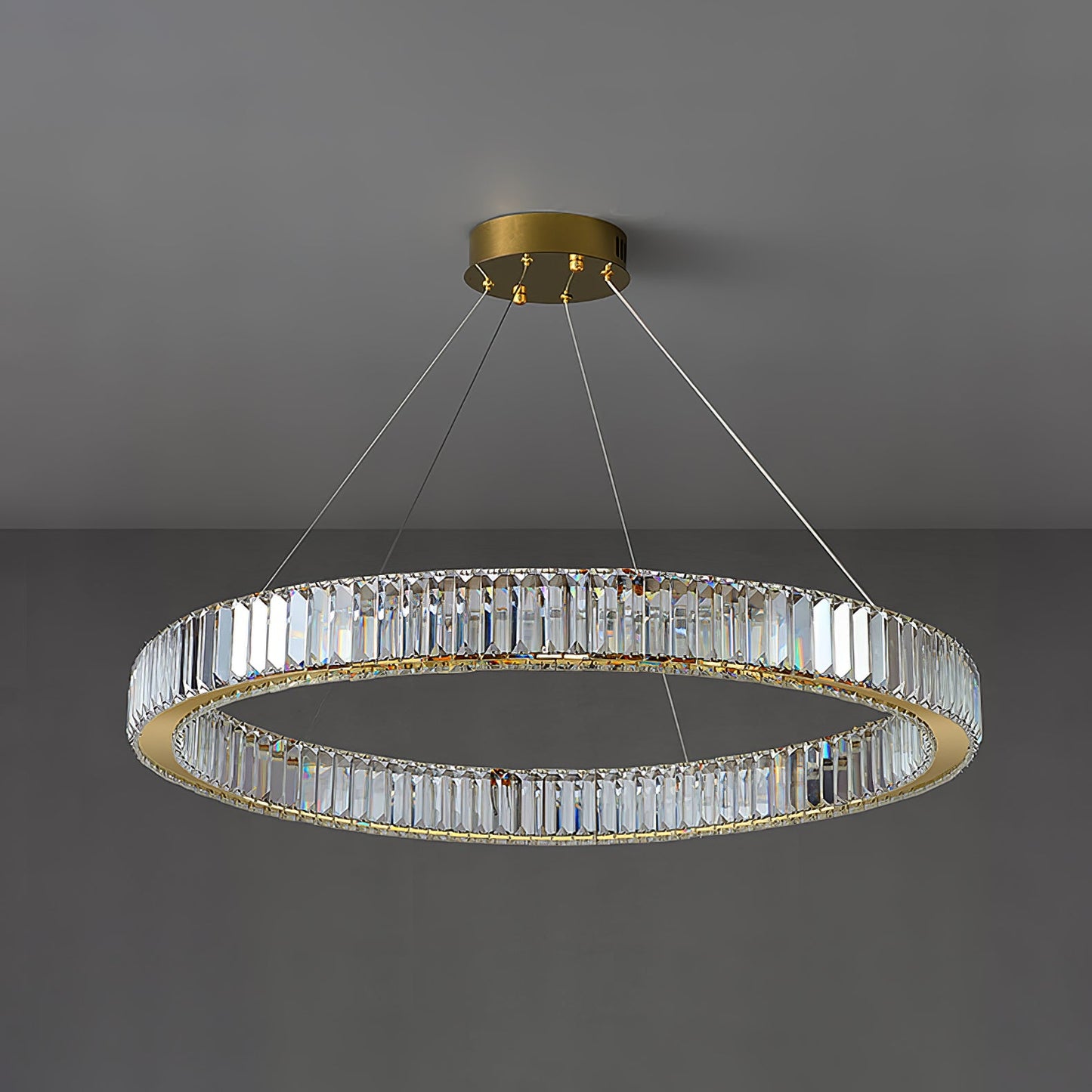 Crystal Ring Chandelier — Dazzling Ambiance