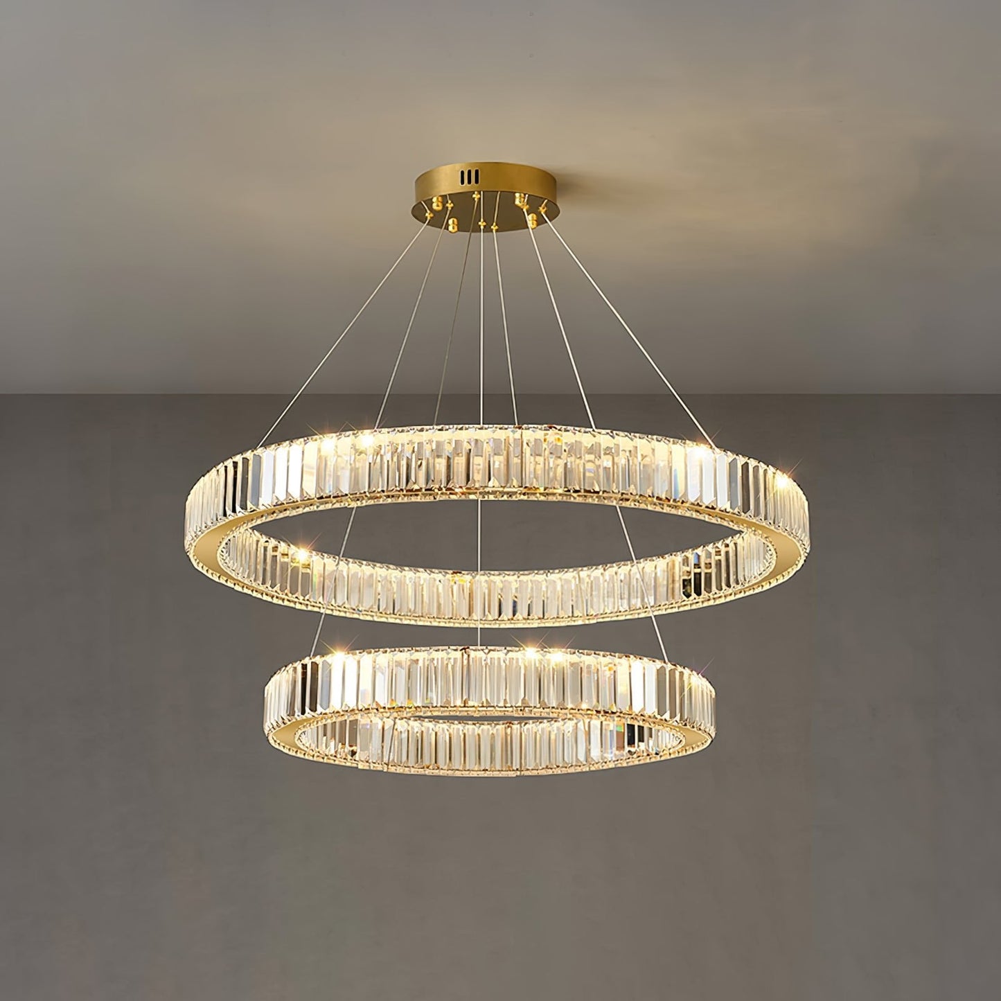 Crystal Ring Chandelier — Dazzling Ambiance