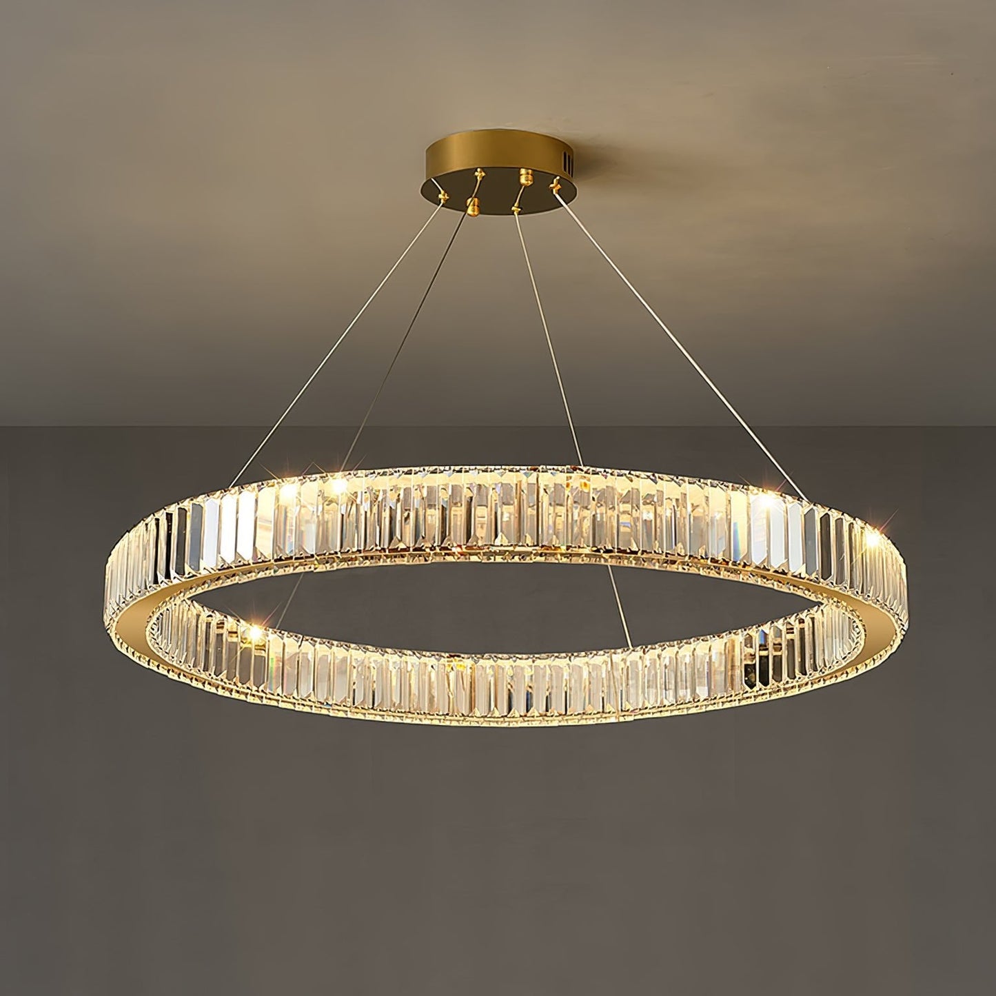 Crystal Ring Chandelier — Dazzling Ambiance