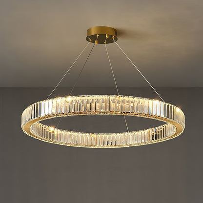 Crystal Ring Chandelier — Dazzling Ambiance