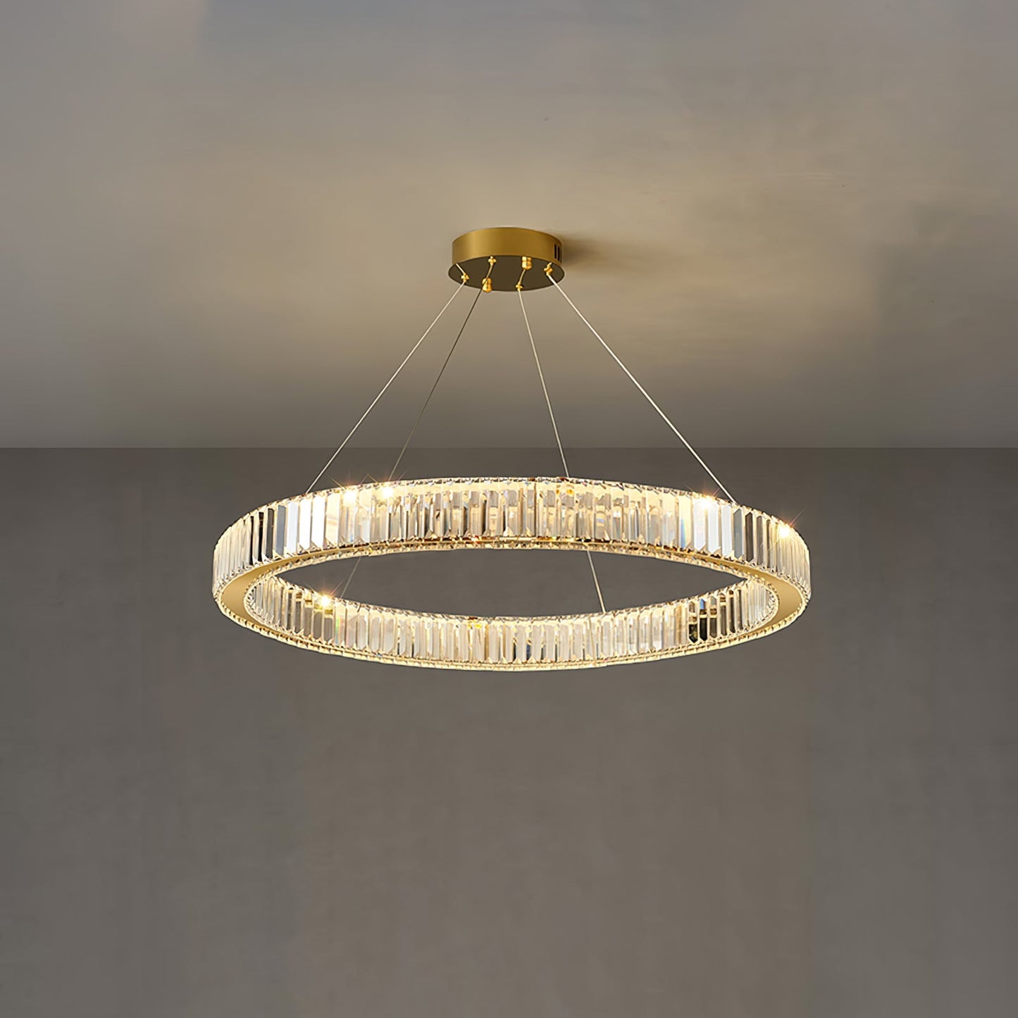 Crystal Ring Chandelier — Dazzling Ambiance