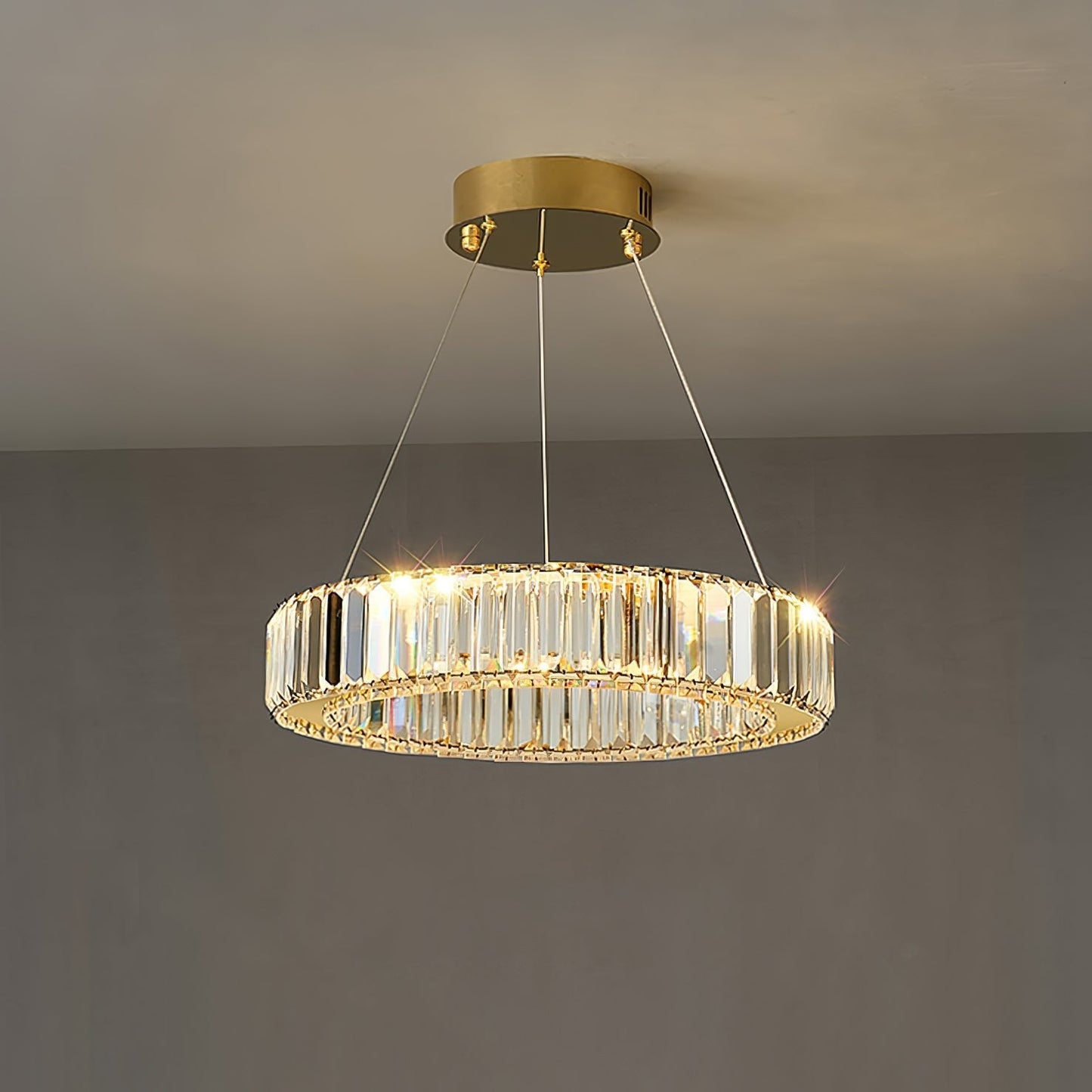 Crystal Ring Chandelier — Dazzling Ambiance