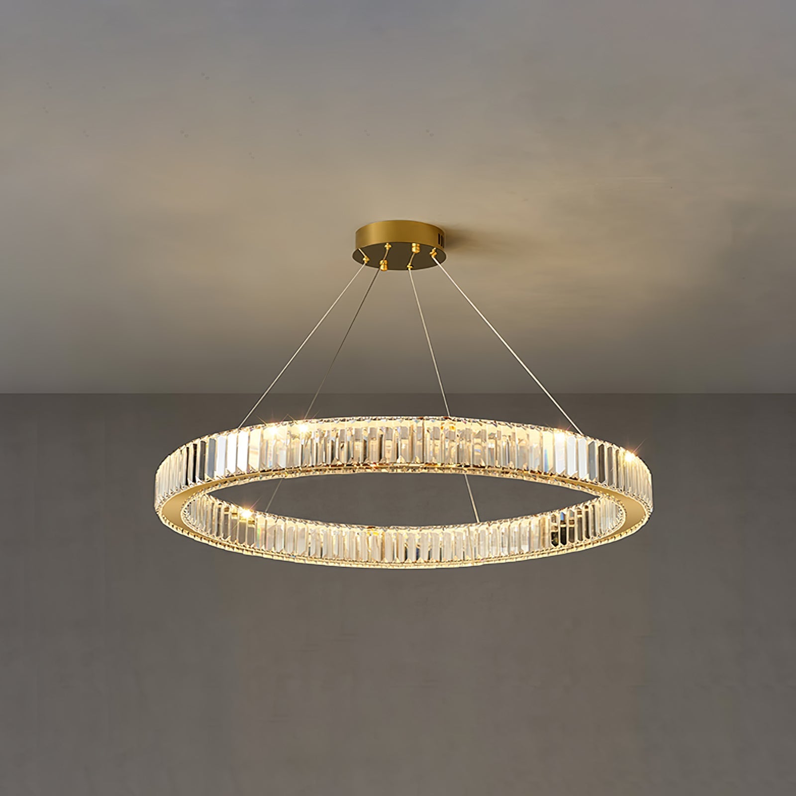 Crystal Ring Chandelier — Dazzling Ambiance