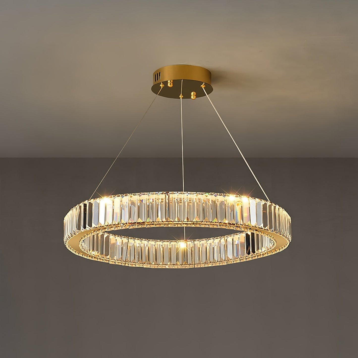 Crystal Ring Chandelier — Dazzling Ambiance