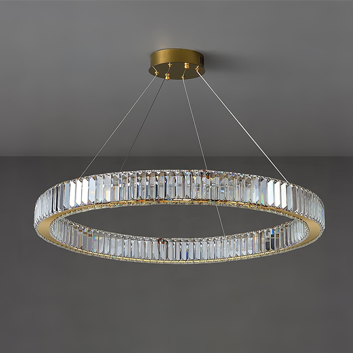 Crystal Ring Chandelier — Dazzling Ambiance