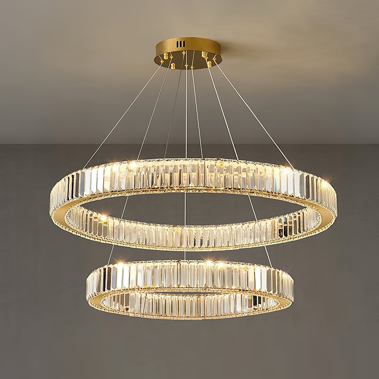 Crystal Ring Chandelier — Dazzling Ambiance