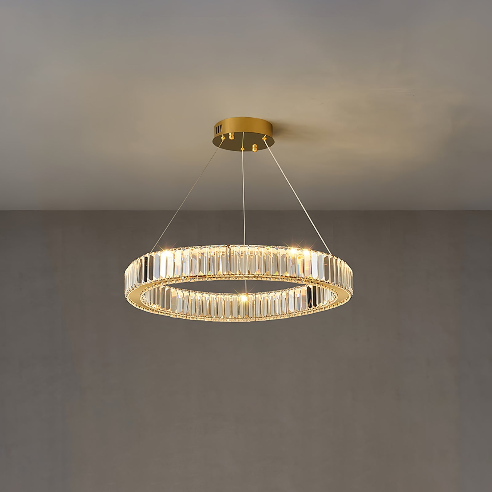 Crystal Ring Chandelier — Dazzling Ambiance