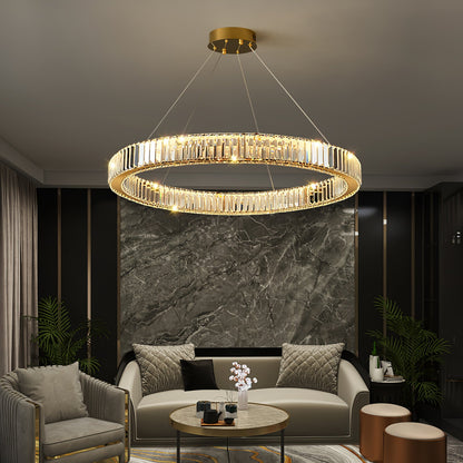 Crystal Ring Chandelier — Dazzling Ambiance - LumoTrot