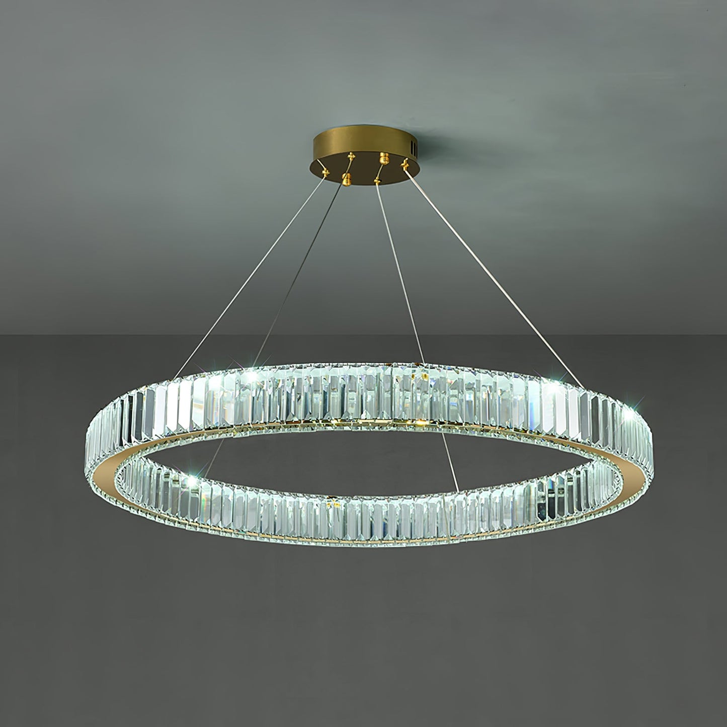 Crystal Ring Chandelier — Dazzling Ambiance