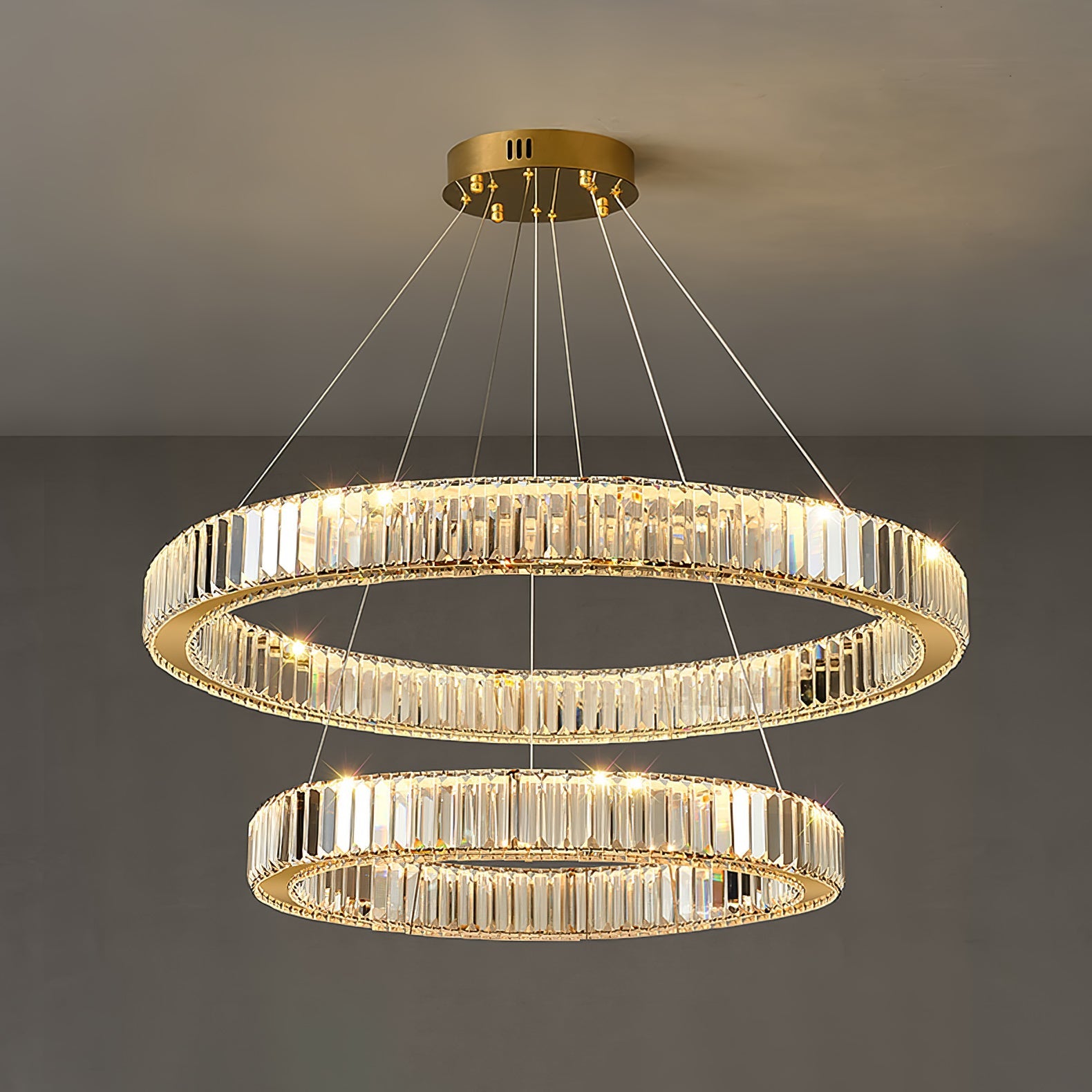 Crystal Ring Chandelier — Dazzling Ambiance
