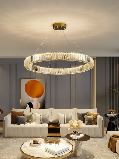 Crystal Ring Chandelier — Dazzling Ambiance