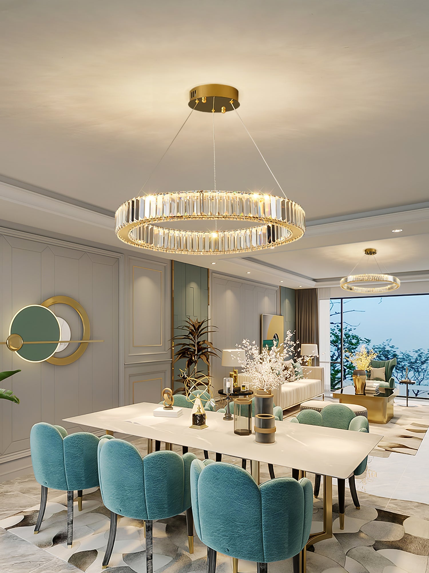 Crystal Ring Chandelier — Dazzling Ambiance
