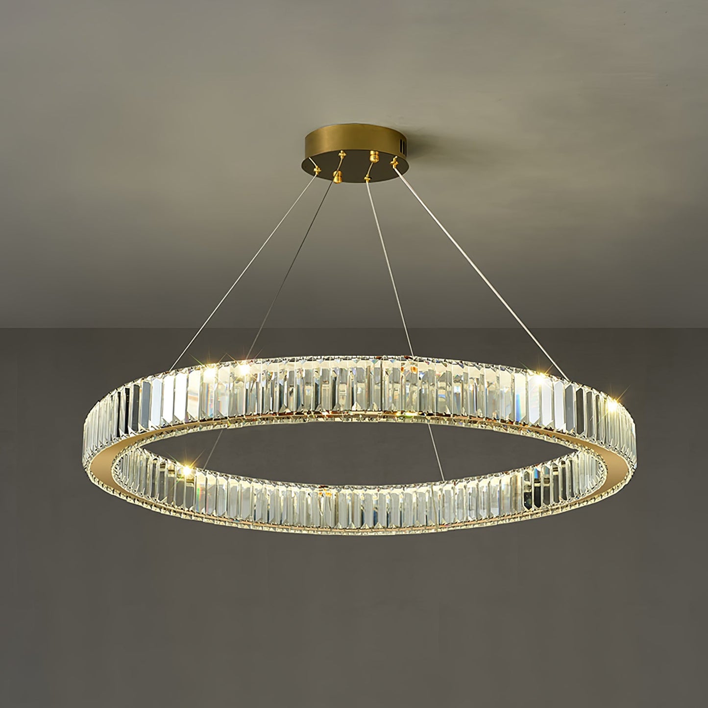 Crystal Ring Chandelier — Dazzling Ambiance
