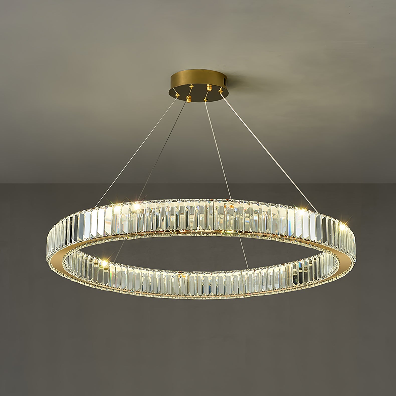 Crystal Ring Chandelier — Dazzling Ambiance