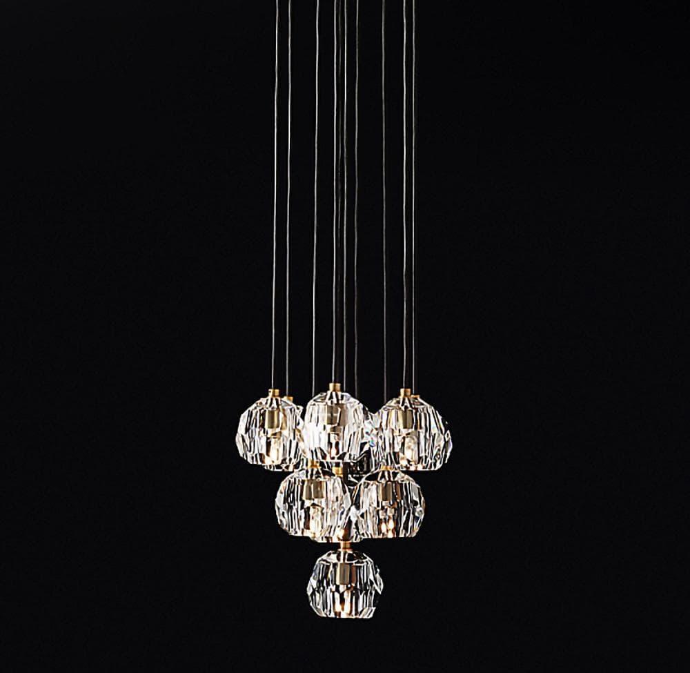 Crystal Cluster Pendant Light — Mid - Century Radiance - LumoTrot