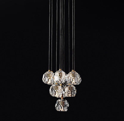 Crystal Cluster Pendant Light — Mid - Century Radiance - LumoTrot