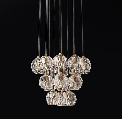 Crystal Cluster Pendant Light — Mid - Century Radiance - LumoTrot
