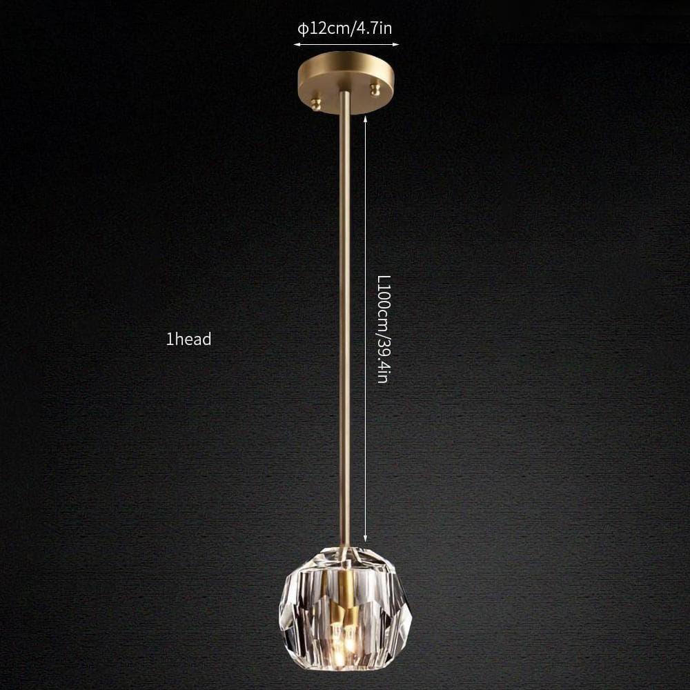 Crystal Cluster Pendant Light — Mid - Century Radiance - LumoTrot