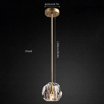 Crystal Cluster Pendant Light — Mid - Century Radiance - LumoTrot
