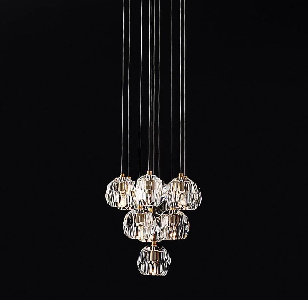 Crystal Cluster Pendant Light — Mid - Century Radiance - LumoTrot