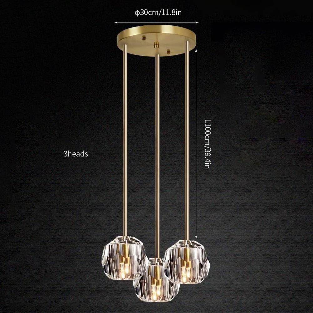 Crystal Cluster Pendant Light — Mid - Century Radiance - LumoTrot
