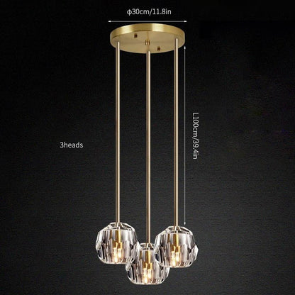 Crystal Cluster Pendant Light — Mid - Century Radiance - LumoTrot