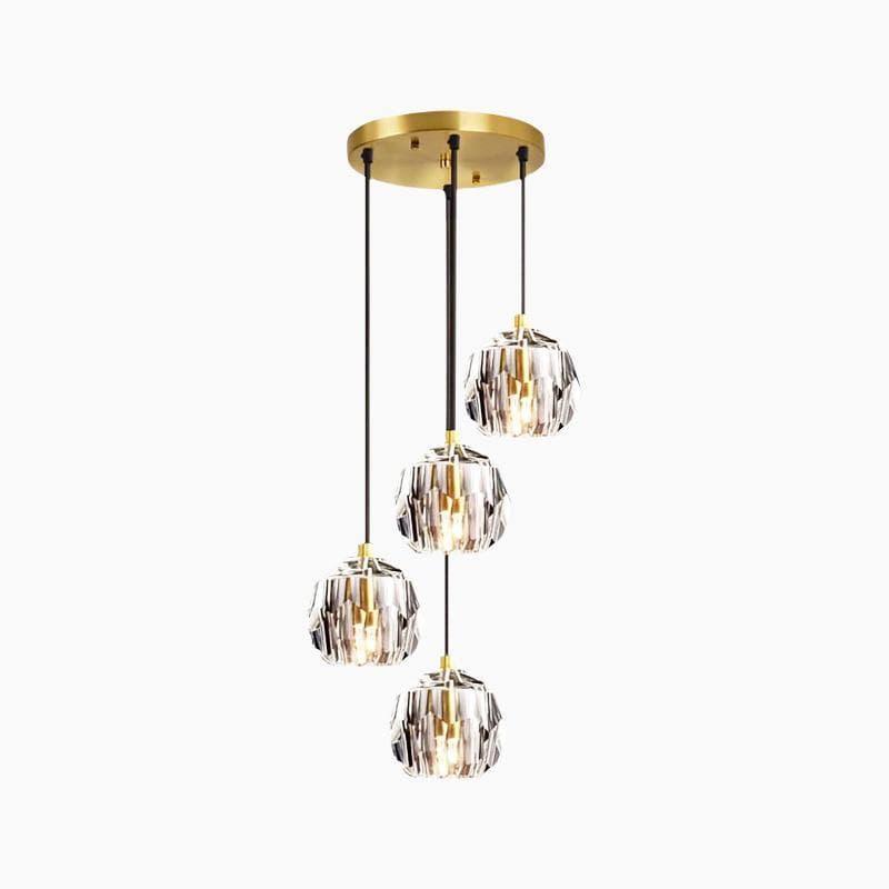 Crystal Cluster Pendant Light — Mid - Century Radiance - LumoTrot