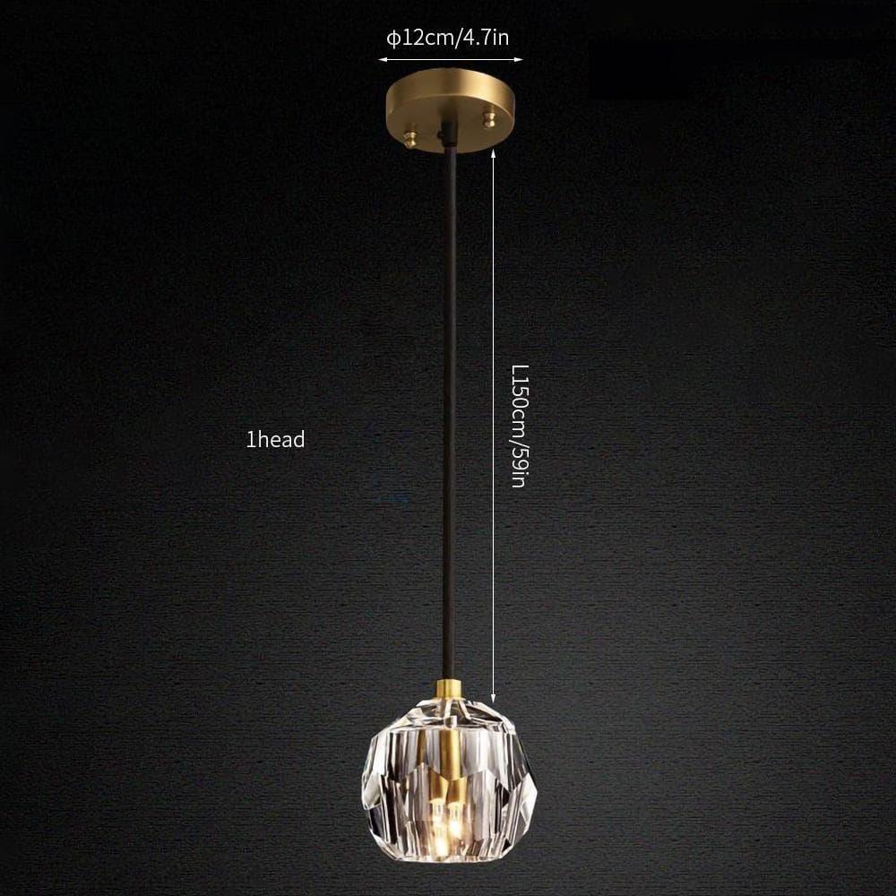 Crystal Cluster Pendant Light — Mid - Century Radiance - LumoTrot