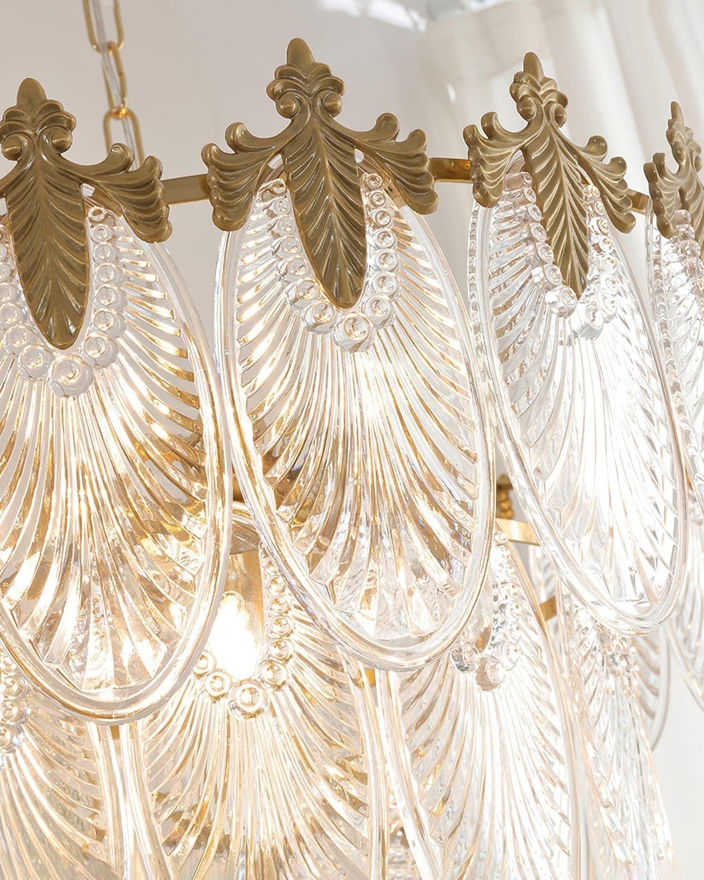 Art Deco Crystal Chandelier — Gilded Elegance - LumoTrot