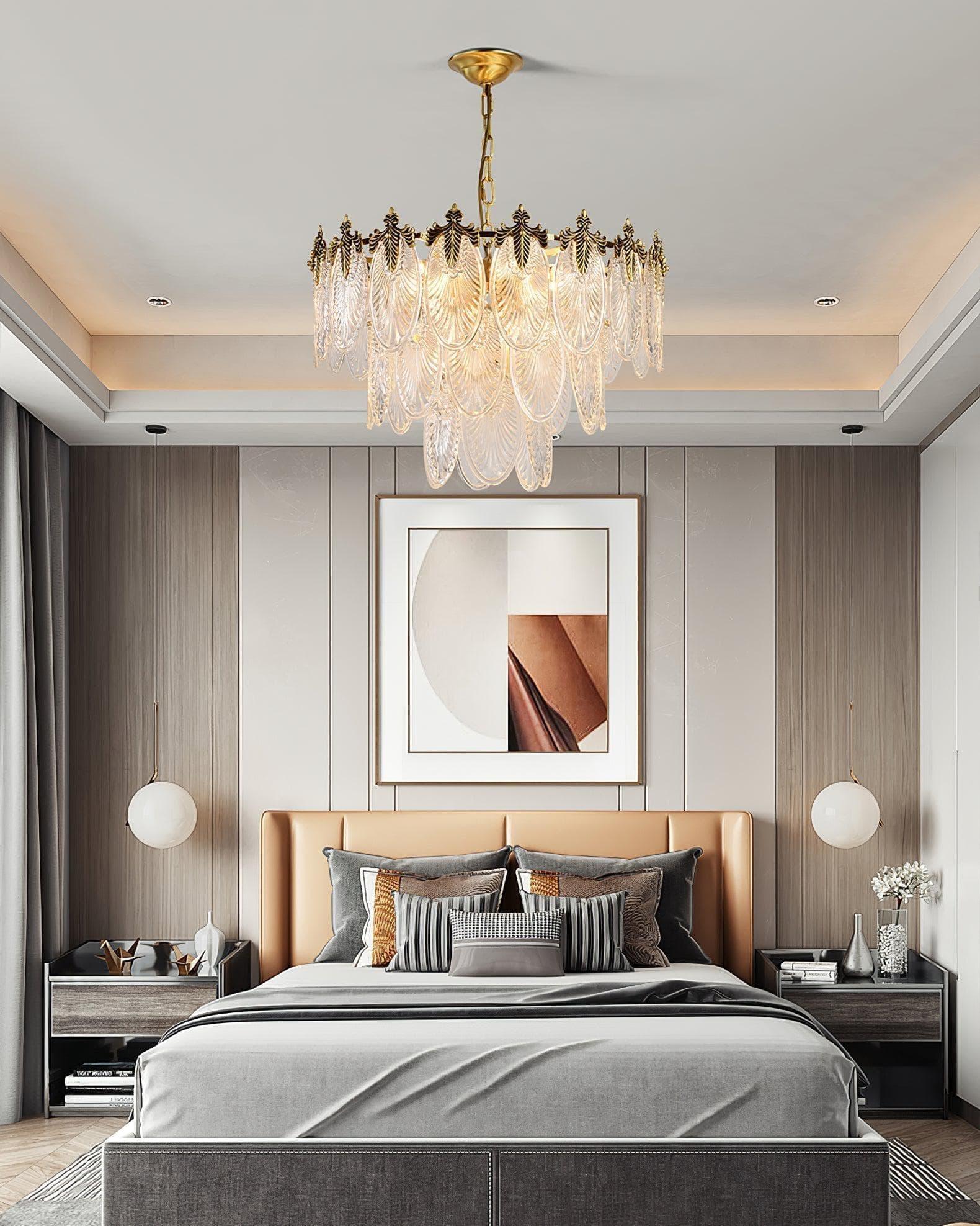 Art Deco Crystal Chandelier — Gilded Elegance - LumoTrot