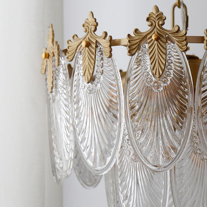 Art Deco Crystal Chandelier — Gilded Elegance - LumoTrot