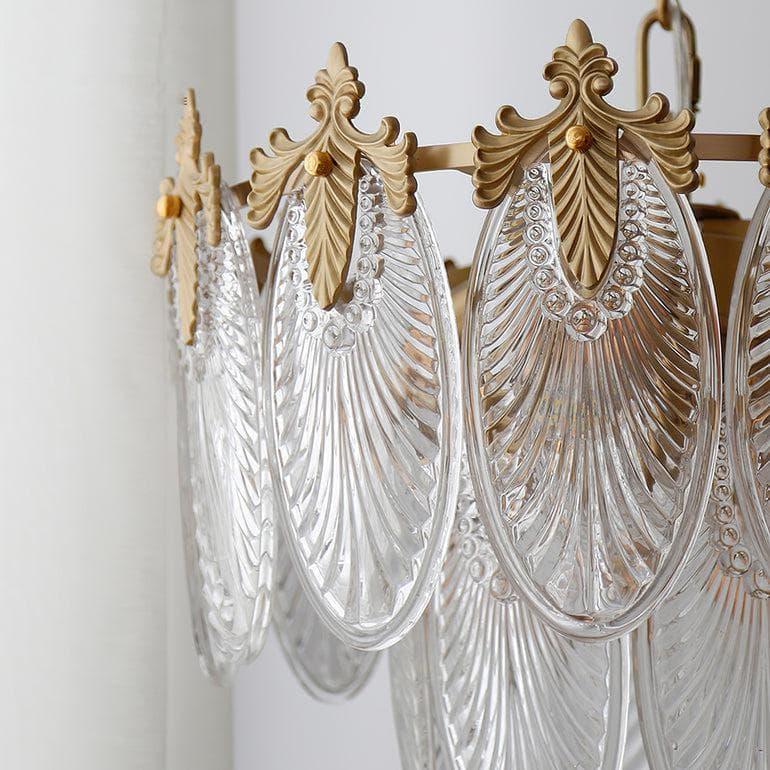 Art Deco Crystal Chandelier — Gilded Elegance - LumoTrot