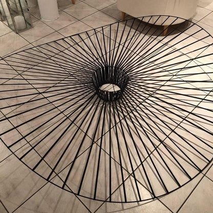 Metal Wire Pendant Light — Modern Organic Ambiance