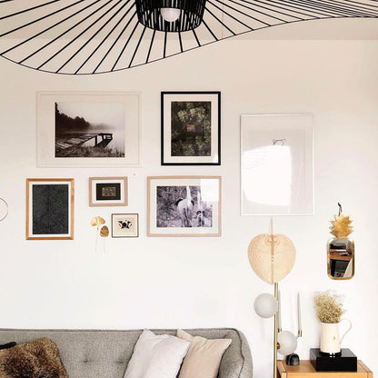Metal Wire Pendant Light — Modern Organic Ambiance