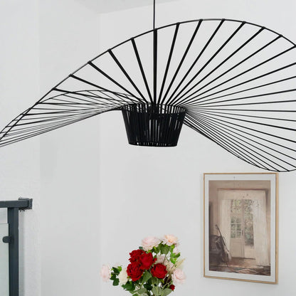 Metal Wire Pendant Light — Modern Organic Ambiance