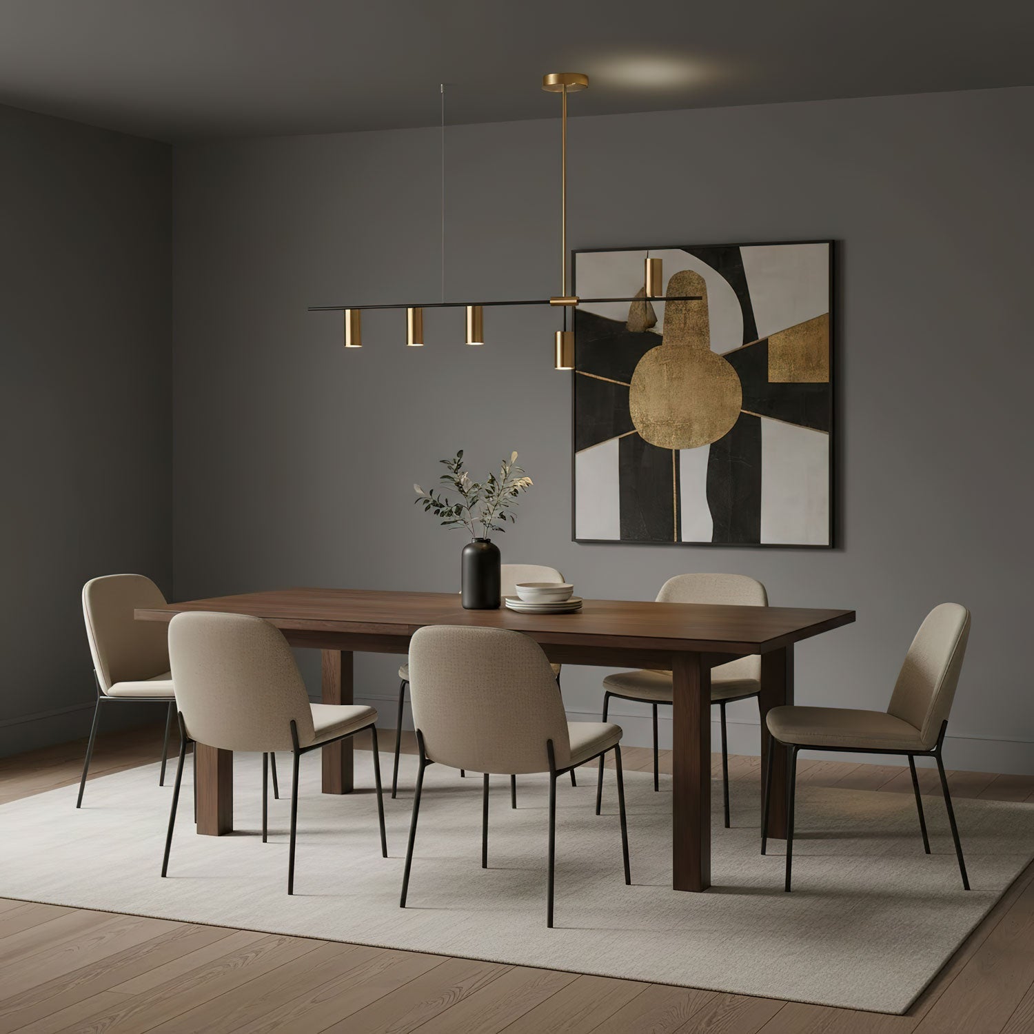 Brushed Brass Linear Light — Modern Sophistication - LumoTrot