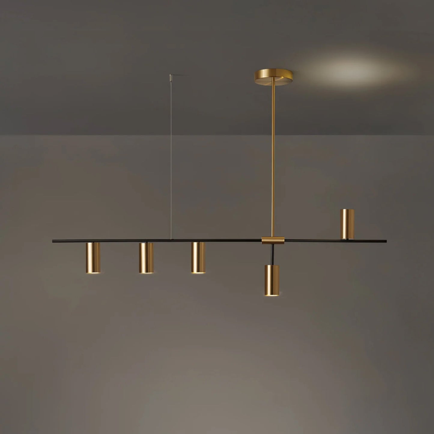 Brushed Brass Linear Light — Modern Sophistication - LumoTrot
