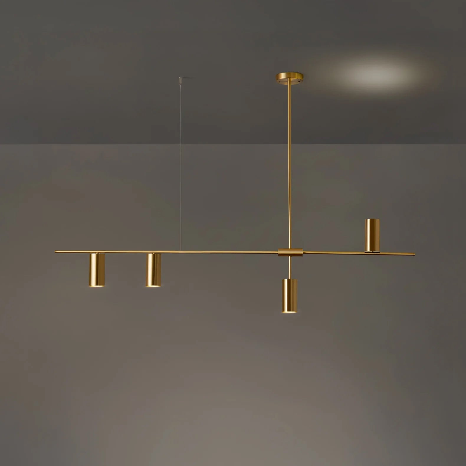 Brushed Brass Linear Light — Modern Sophistication - LumoTrot