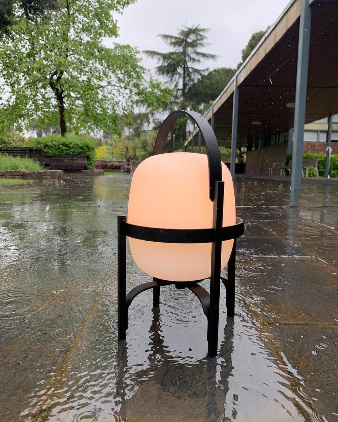 Wood & Glass Lantern Lamp — Soft Ambiance