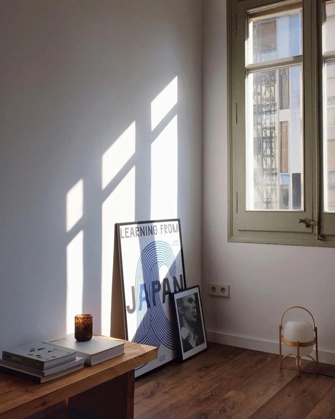 Wood & Glass Lantern Lamp — Soft Ambiance