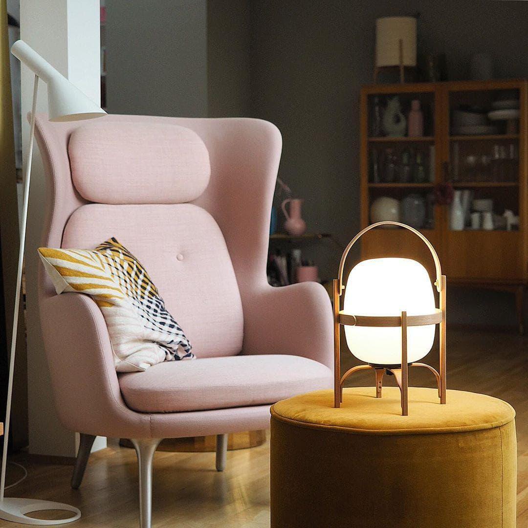 Wood & Glass Lantern Lamp — Soft Ambiance